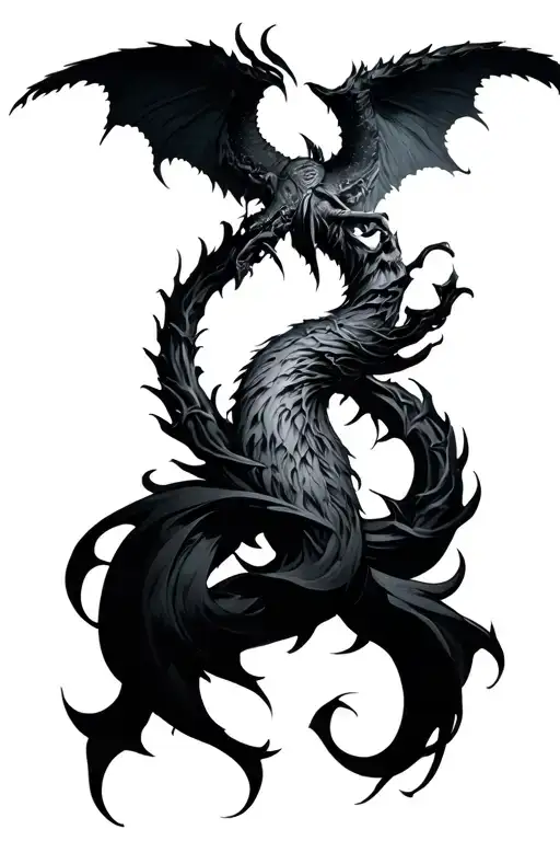 Dark Fantasy tattoo design idea