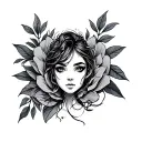 Makima tattoo design idea