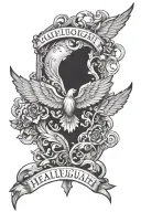 Hard Fought Hallelujah tattoo design idea