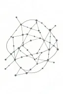 orion constellation lines connecting with red star in Orion's heart tattoo design idea