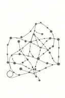 orion constellation lines connecting with red star in Orion's heart tattoo design idea