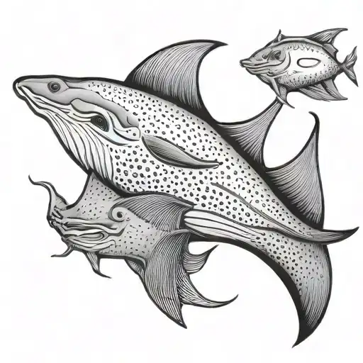 stingray swimming tattoo design idea