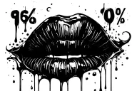 1% Better Everyday looking like dripping ink tattoo design idea