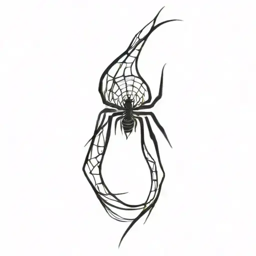 Coverup Spider Webs tattoo design idea