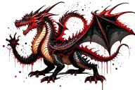 bailey as a dragon wrapped tattoo design idea