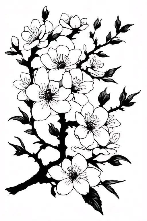 Cherry Blossom tattoo design tattoo design idea