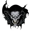 Evil Scary tattoo design idea