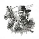 red dead redemption 2 tattoo design idea