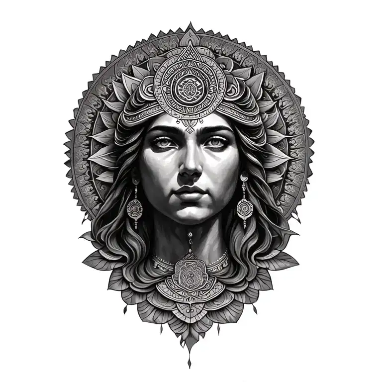 Sri Yantra Mandala tattoo design idea