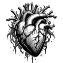 Heart Attack tattoo design idea