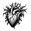 Heart Attack tattoo design idea