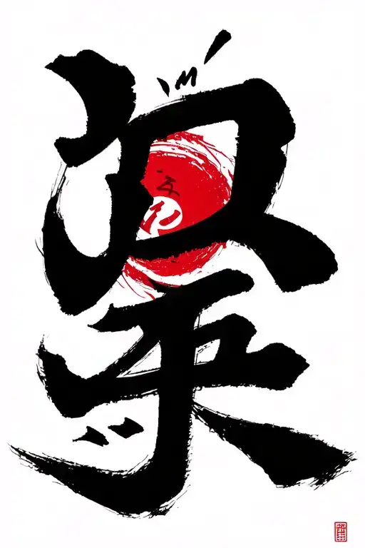 Gaara's forehead tattoo, the kanji "愛" (ai), signifies "love" and represents his journey from self-hatred to self-accept tattoo design idea