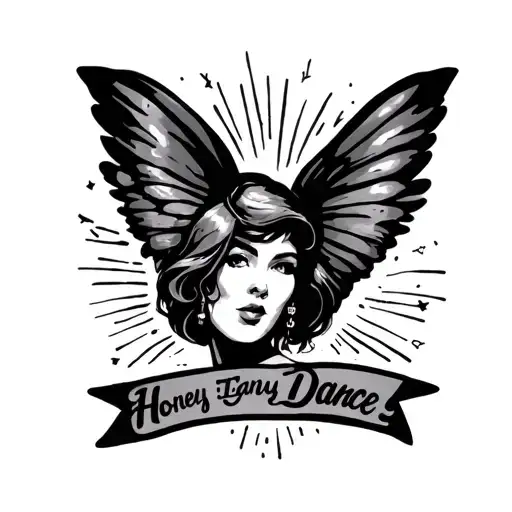 I like “take my hand, honey, let’s just dance, and pretend there ain’t nobody else in town” but that might be too long tattoo design idea