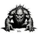 great unclean one, classic Where the Wild Things Are vibe tattoo design idea