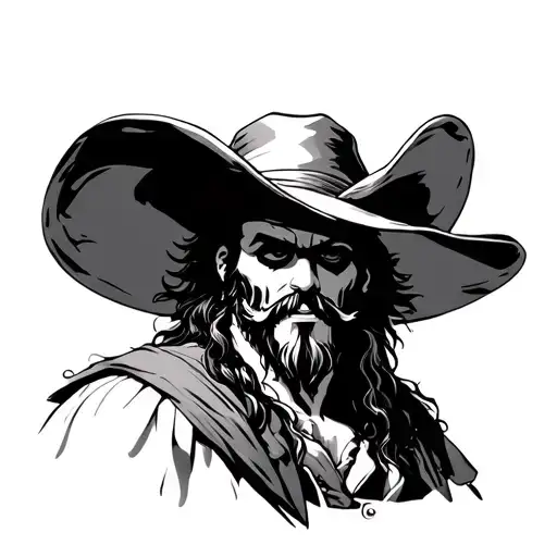 Whitebeard and straw hat one piece featuring tattoo design idea