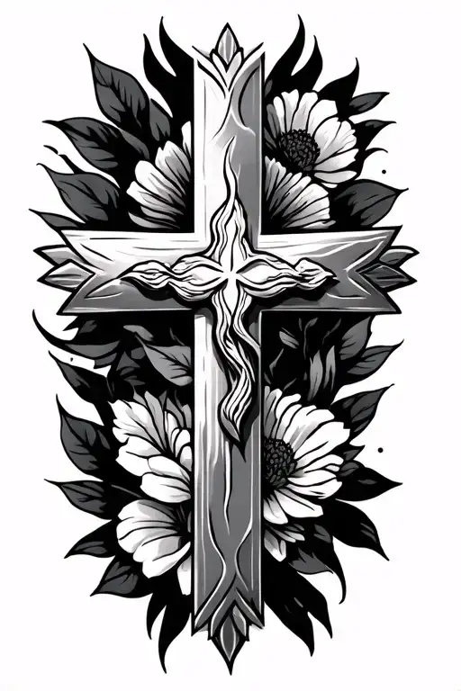 Christian tattoos forearm cross tattoo design idea