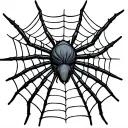 Elbow Spider Web tattoo design idea