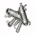 spark plugs nitrous bottle turbo tattoo design idea