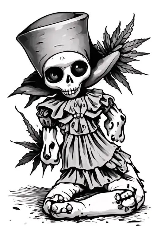 voodoo doll tattoo design idea