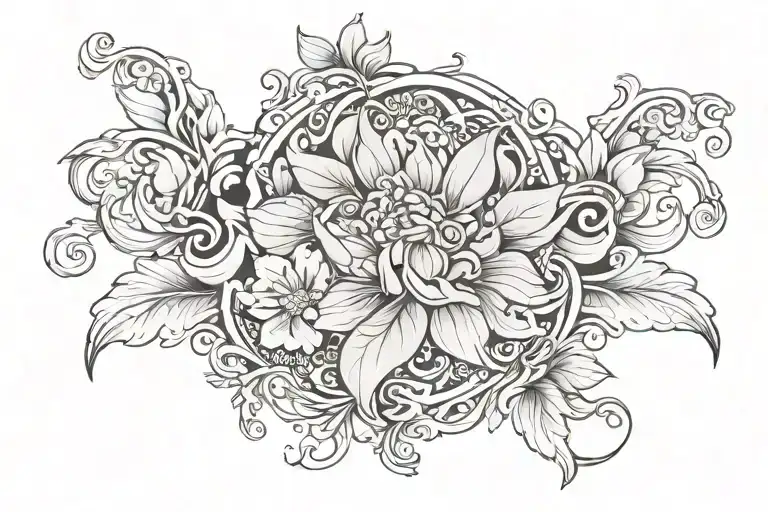 the word Juno  tattoo design idea