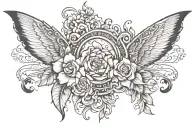 the word Juno  tattoo design idea