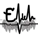 heartbeat line name ella tattoo design idea