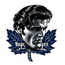 toronto bue jays, toronto maple leafs, las vegas and elvis tattoo design idea