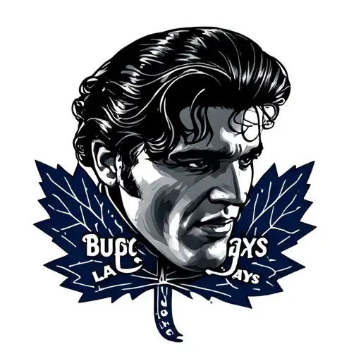 toronto bue jays, toronto maple leafs, las vegas and elvis tattoo design idea