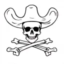 straw hat pirates Jolly Roger tattoo design idea