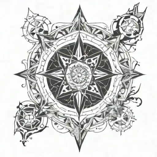 SO, I want forearm sleeve tattoo with witchy vibes, is dark and gothic, and also kind of haunting. I want it to be like  tattoo design idea