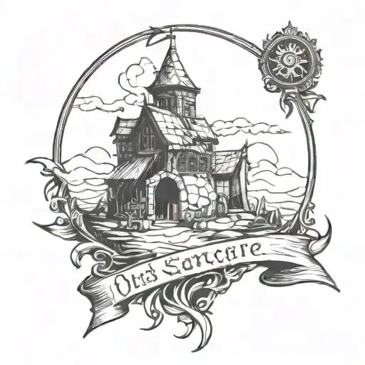 old school runescape 99 vintage tattoo design idea