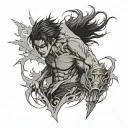 eren yeager founding titan tattoo design idea