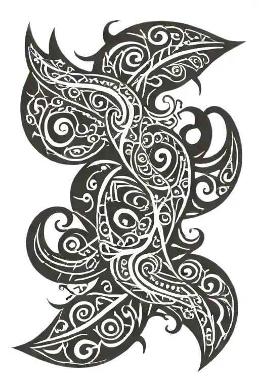 Maui hook and Singray tattoo design idea