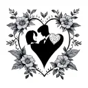 Wedding Anniversary tattoo design idea