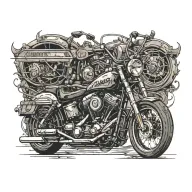 harley davidson tattoo design idea