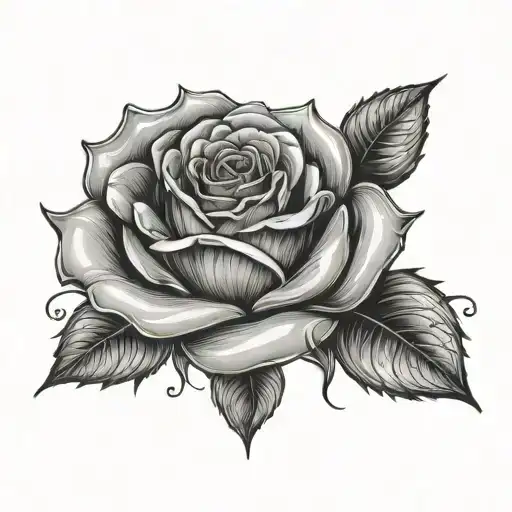 Rose with birth year 1965,1968,2023 tattoo design idea