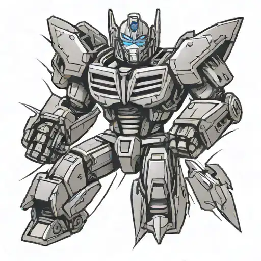 marvel dc transformers logo tattoo design idea