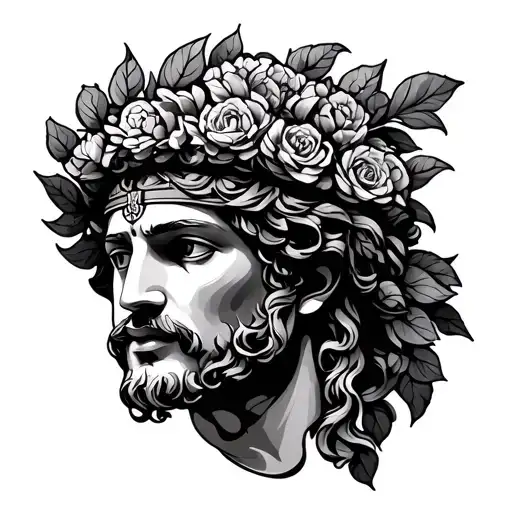 Greek Kairos fine line cute tattoo design idea