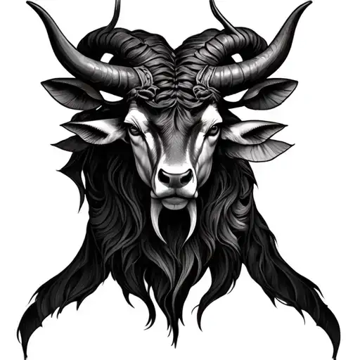 libra and taurus combined together tattoo design idea