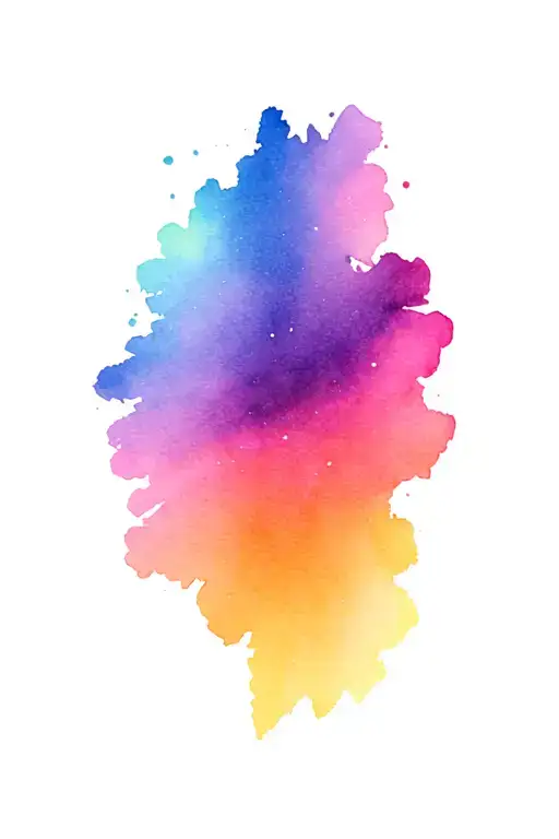 aurora borealis colors tattoo design idea