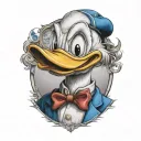 donald duck tattoo design idea