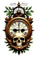 "Proverbs 4:23 above all" cardinal, compass, clock, proverbs 4:23 above all else guard your heart, claddagh, love, faith, family, skull, tree,  tattoo design idea