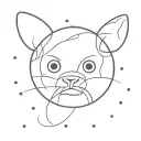 boo tattoo design idea