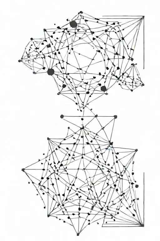 orion and pleiades constellation tattoo design idea