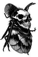 Death's head moth tattoo design idea
