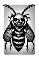 Death's head moth tattoo design idea