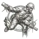 Lineman tattoo design idea