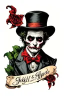 Jekyll And Hyde tattoo design idea