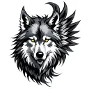 Wolf Phoenix tattoo design idea