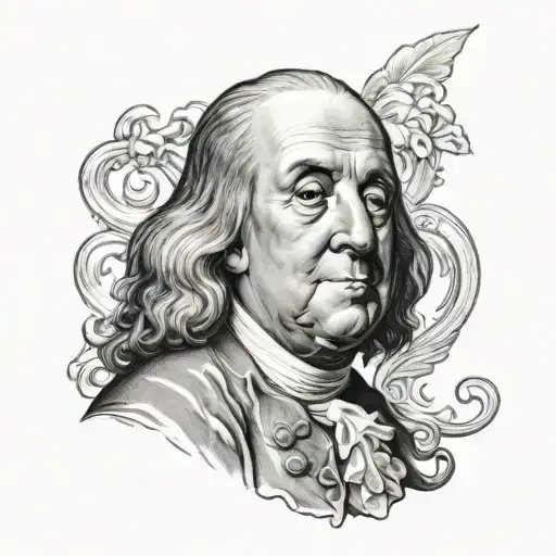 Benjamin Franklin tattoo design idea